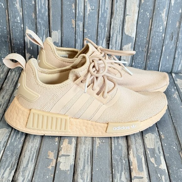 Adidas NMD R1 Women's Sneakers Running Shoe Athletic Footwear Peach Trainer Sz 6 - Picture 2 of 13
